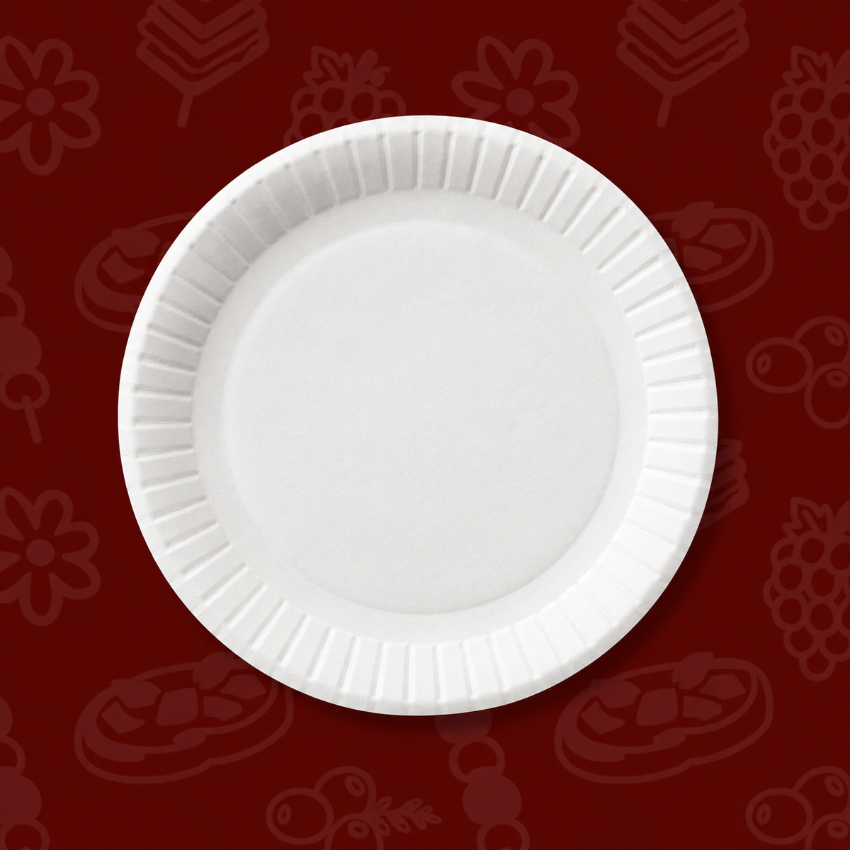 Assiette en carton